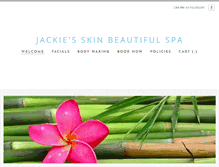 Tablet Screenshot of jackiesskinbeautiful.com